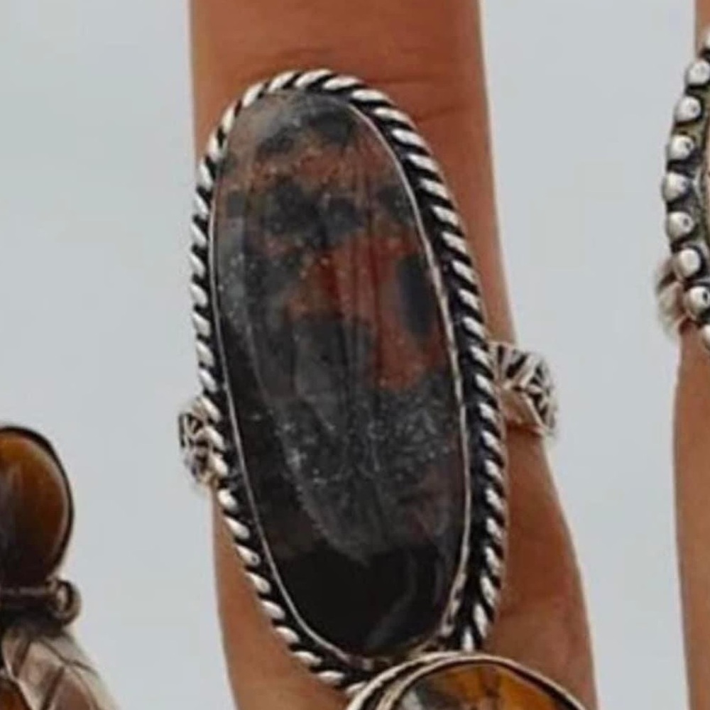 Dendritic Agate ring